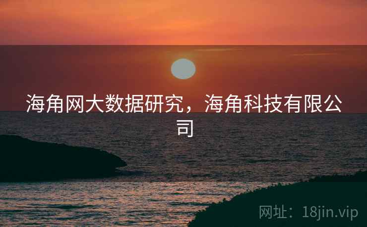海角网大数据研究，海角科技有限公司  第1张