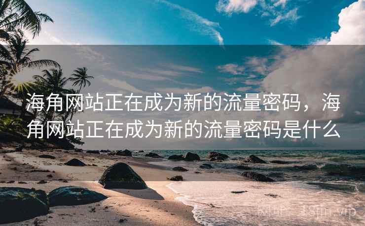海角网站正在成为新的流量密码，海角网站正在成为新的流量密码是什么  第2张